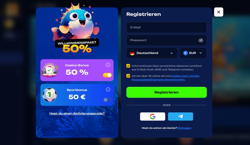 Willkommen bei Fugu Casino – Echtgeld-Spiele jetzt mit Fugu Casino Deutschland